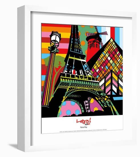 Paris Pop-Lobo-Framed Art Print