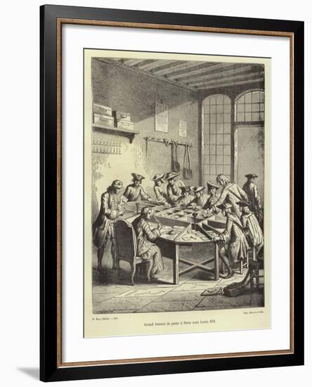 Paris Post Office under Louis Xvi-null-Framed Giclee Print