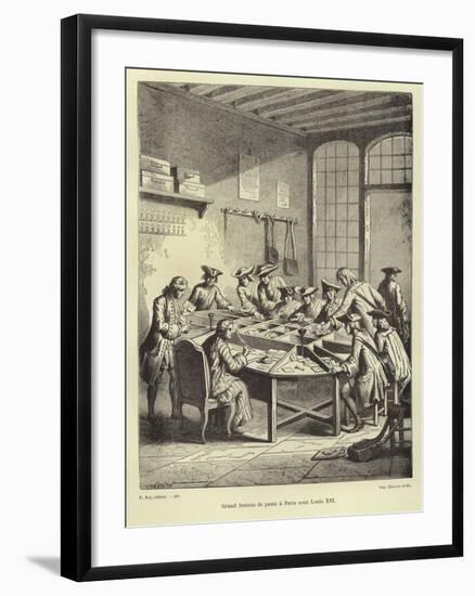 Paris Post Office under Louis Xvi-null-Framed Giclee Print