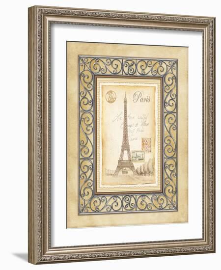 Paris Postcard-Andrea Laliberte-Framed Art Print