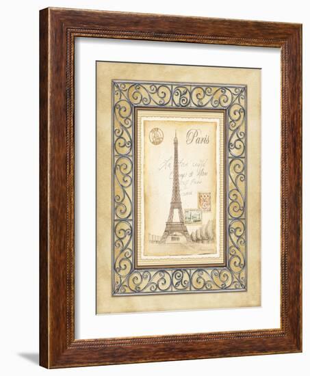 Paris Postcard-Andrea Laliberte-Framed Art Print