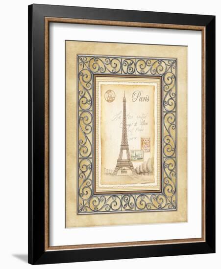 Paris Postcard-Andrea Laliberte-Framed Art Print