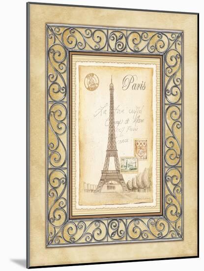 Paris Postcard-Andrea Laliberte-Mounted Art Print