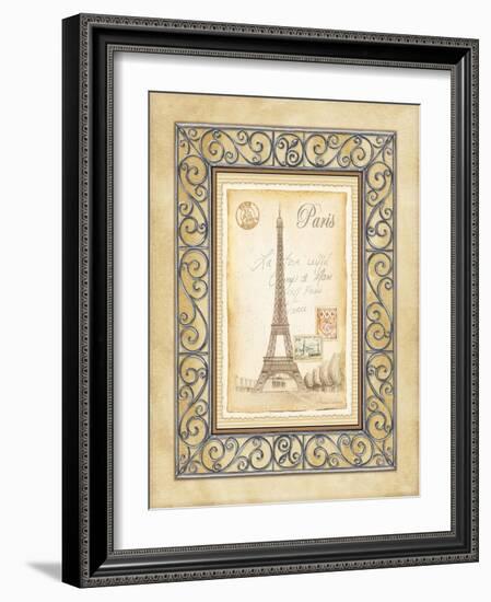 Paris Postcard-Andrea Laliberte-Framed Art Print