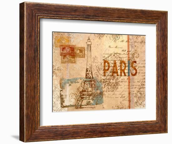 Paris Postcard-null-Framed Art Print