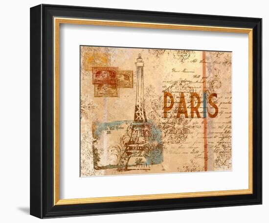 Paris Postcard--Framed Art Print