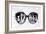 Paris Poster Sun Glasses-anna42f-Framed Art Print