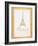 Paris Quote 2 Gold-Lauren Gibbons-Framed Art Print