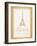 Paris Quote 2 Gold-Lauren Gibbons-Framed Art Print