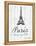 Paris Quote 2-Lauren Gibbons-Framed Stretched Canvas