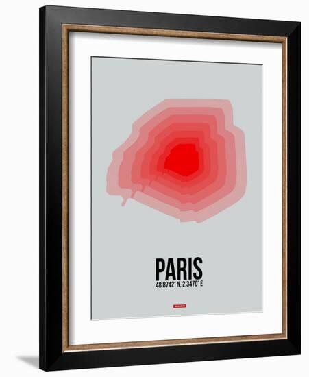 Paris Radiant Map 1-NaxArt-Framed Art Print