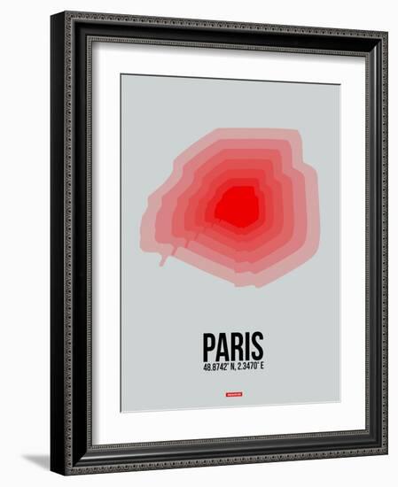 Paris Radiant Map 1-NaxArt-Framed Art Print