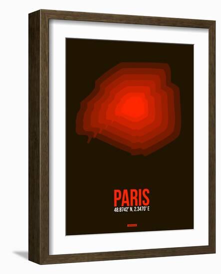 Paris Radiant Map 4-NaxArt-Framed Art Print