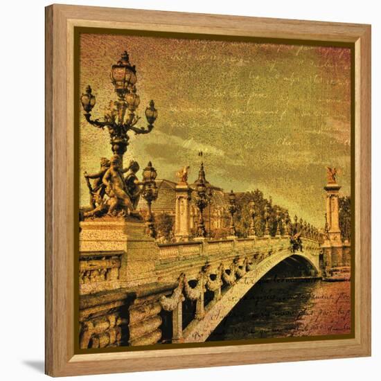 Paris Romance-Julia Casey-Framed Stretched Canvas