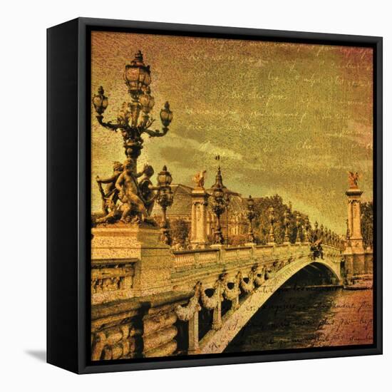 Paris Romance-Julia Casey-Framed Stretched Canvas