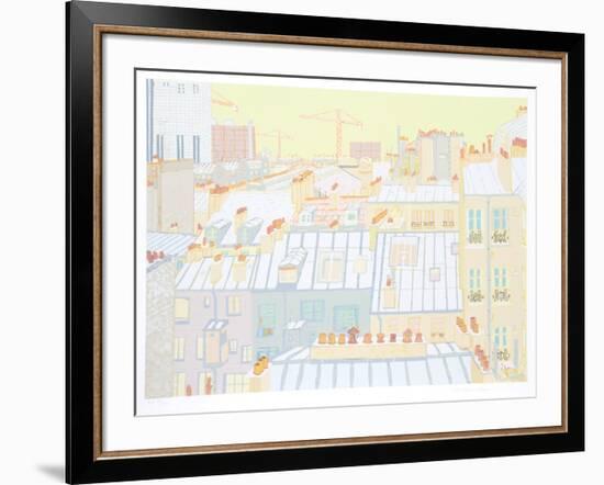 Paris Roofs-Marion McClanahan-Framed Serigraph