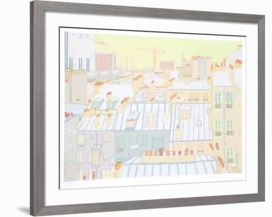 Paris Roofs-Marion McClanahan-Framed Serigraph