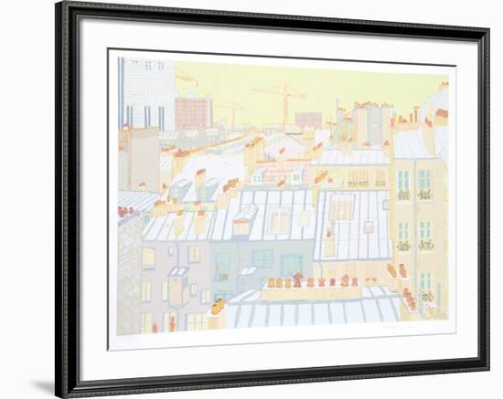 Paris Roofs-Marion McClanahan-Framed Serigraph