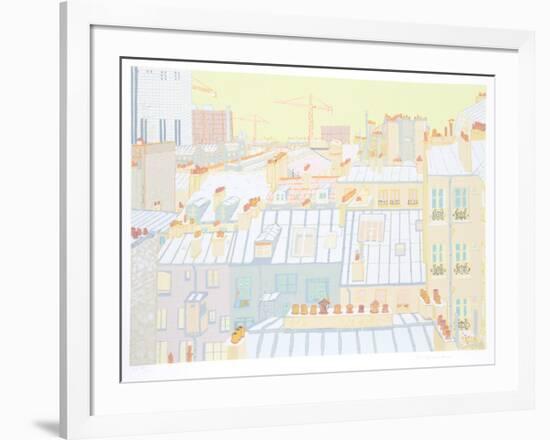 Paris Roofs-Marion McClanahan-Framed Serigraph