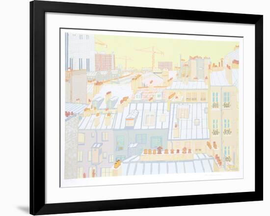 Paris Roofs-Marion McClanahan-Framed Serigraph