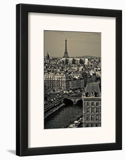 Paris Rooftops-Sabri Irmak-Framed Art Print