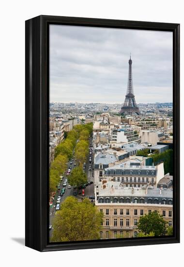 Paris Rooftops-Joseph Eta-Framed Stretched Canvas