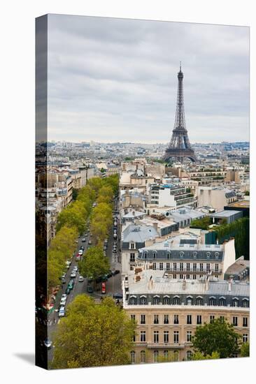 Paris Rooftops-Joseph Eta-Framed Stretched Canvas