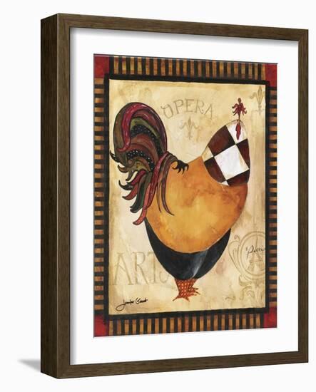 Paris Rooster I-Jennifer Garant-Framed Giclee Print