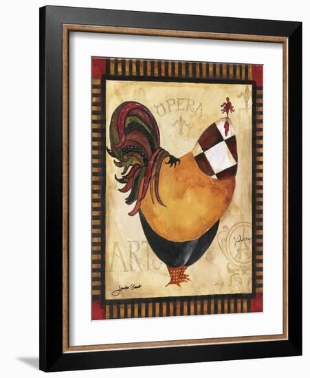 Paris Rooster I-Jennifer Garant-Framed Giclee Print