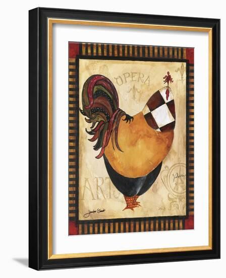 Paris Rooster I-Jennifer Garant-Framed Giclee Print