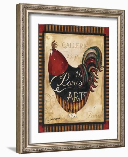 Paris Rooster II-Jennifer Garant-Framed Giclee Print