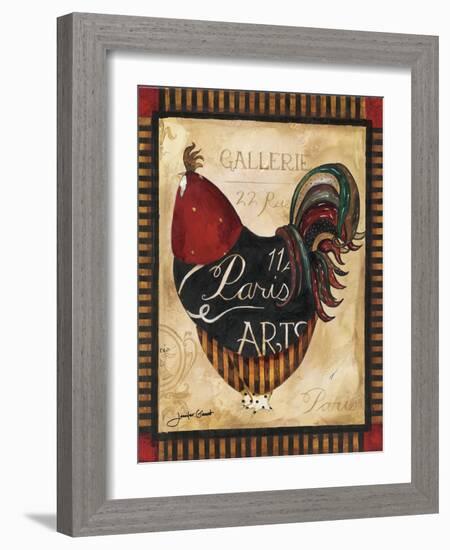 Paris Rooster II-Jennifer Garant-Framed Giclee Print