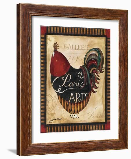 Paris Rooster II-Jennifer Garant-Framed Giclee Print