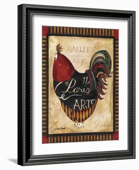 Paris Rooster II-Jennifer Garant-Framed Giclee Print