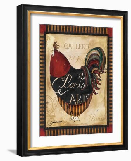 Paris Rooster II-Jennifer Garant-Framed Giclee Print