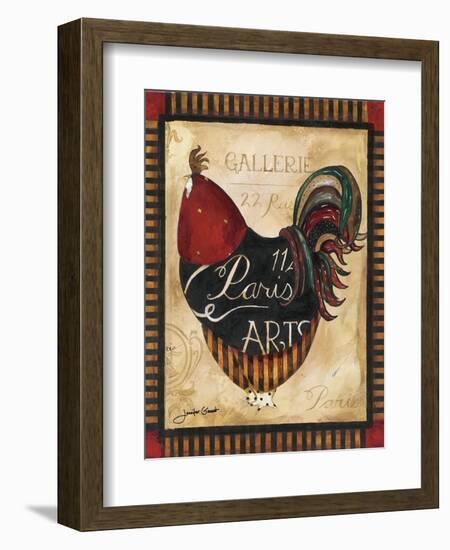 Paris Rooster II-Jennifer Garant-Framed Giclee Print