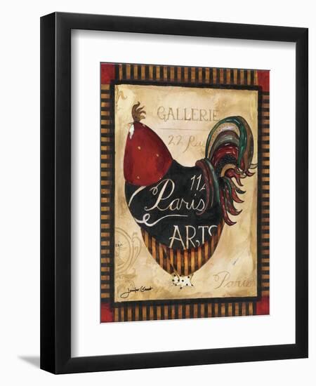 Paris Rooster II-Jennifer Garant-Framed Giclee Print