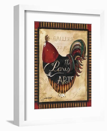 Paris Rooster II-Jennifer Garant-Framed Giclee Print