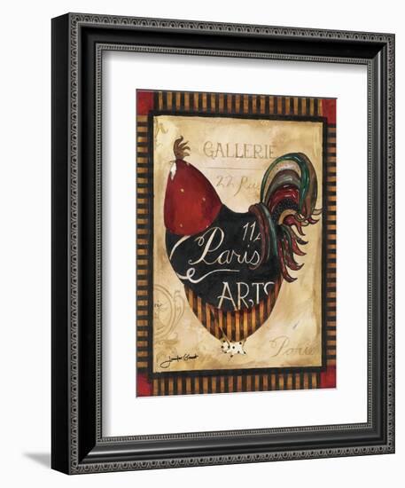 Paris Rooster II-Jennifer Garant-Framed Giclee Print