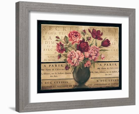 Paris Rose I-Kimberly Poloson-Framed Art Print