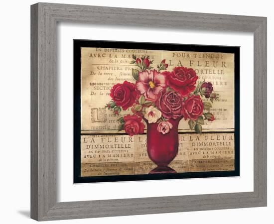 Paris Rose II-Kimberly Poloson-Framed Art Print