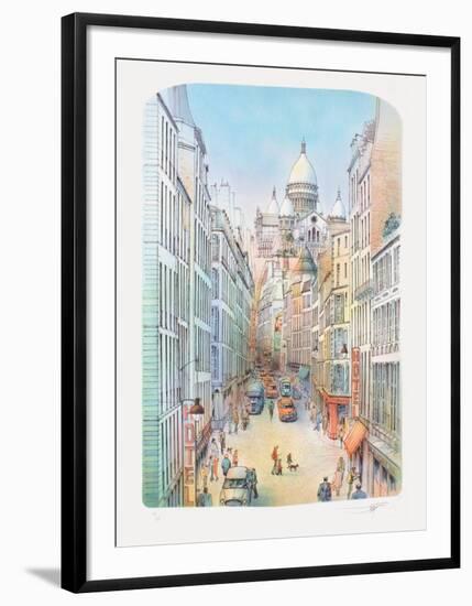 Paris, rue à Montmartre-Rolf Rafflewski-Framed Limited Edition