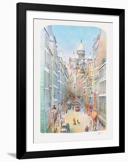 Paris, rue à Montmartre-Rolf Rafflewski-Framed Limited Edition