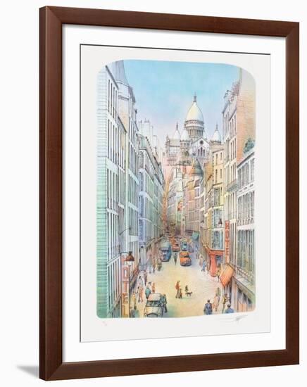 Paris, rue à Montmartre-Rolf Rafflewski-Framed Limited Edition