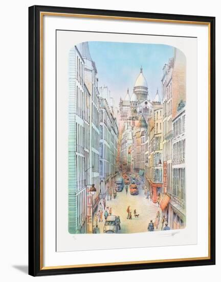 Paris, rue à Montmartre-Rolf Rafflewski-Framed Limited Edition