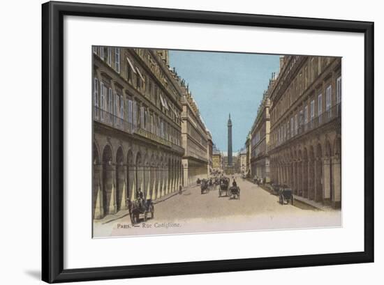 Paris, Rue Castiglione-null-Framed Giclee Print