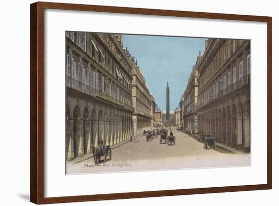 Paris, Rue Castiglione-null-Framed Giclee Print