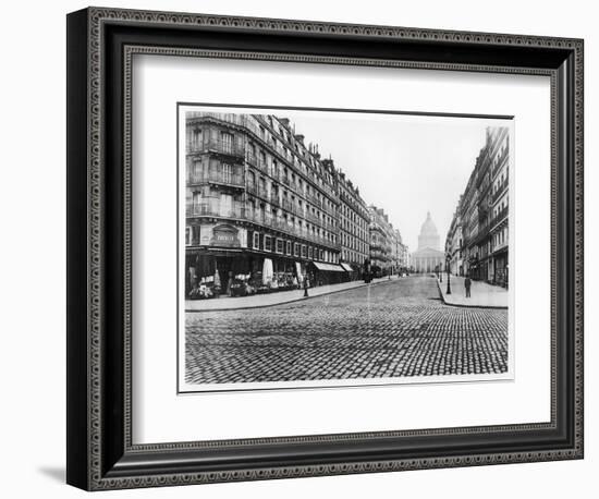 Paris, Rue Soufflot, the Pantheon, 1858-78-Charles Marville-Framed Giclee Print