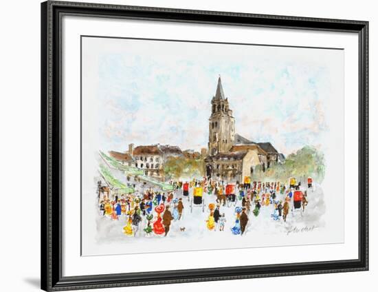 Paris, Saint Germain des Prés-Urbain Huchet-Framed Limited Edition