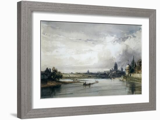 Paris Seen from Afar, C1835-1900-William Callow-Framed Giclee Print